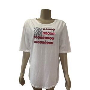 Chico's Embellished Knit Tee